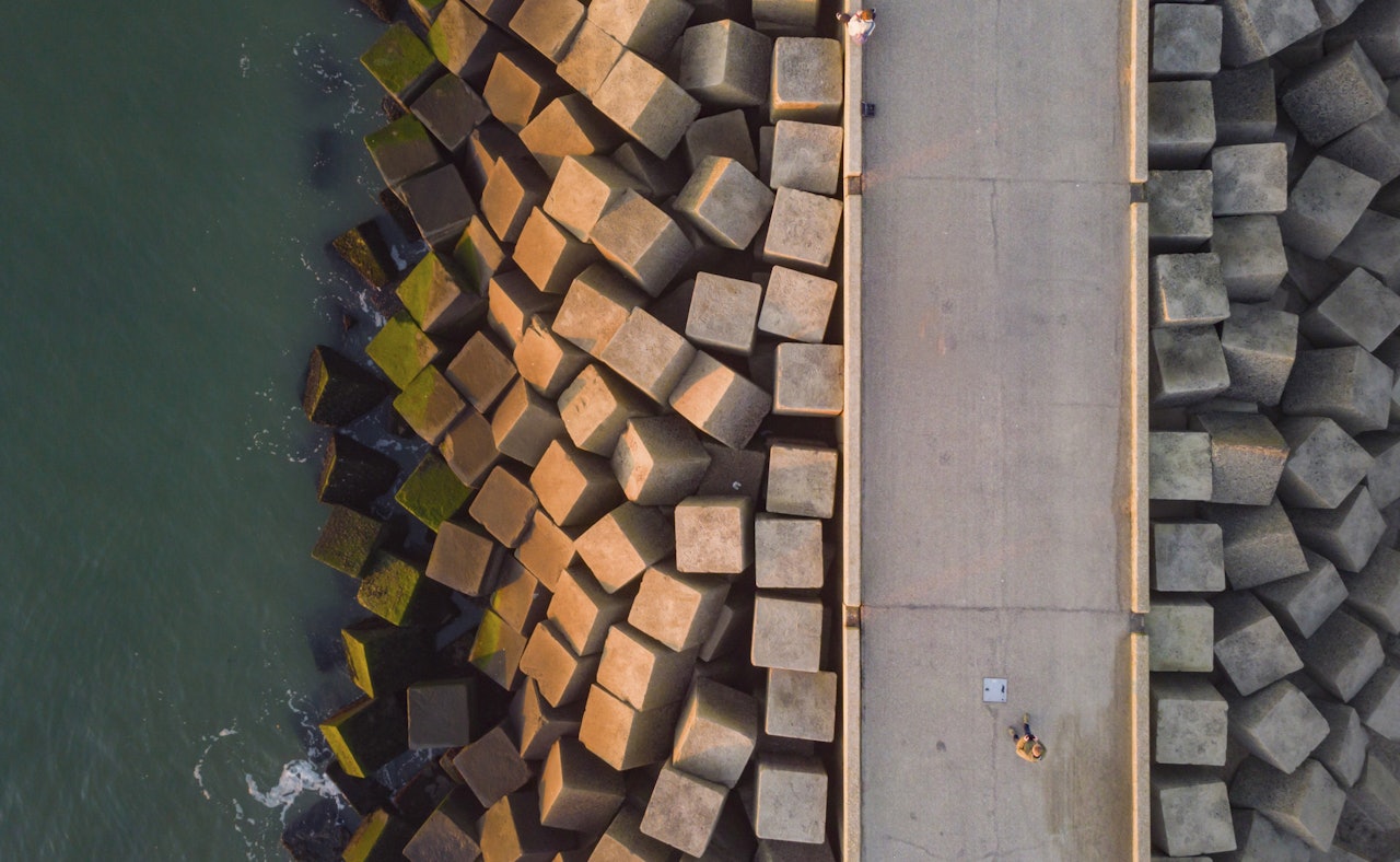 Coastal protection concrete blocks