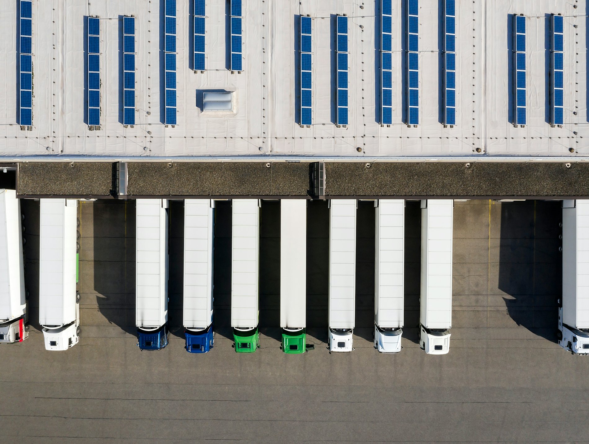Truck docking warehouse