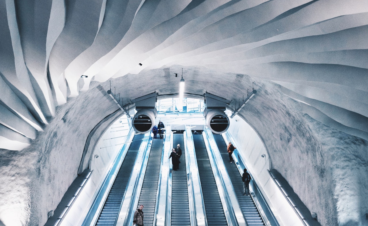 Elevators underground station