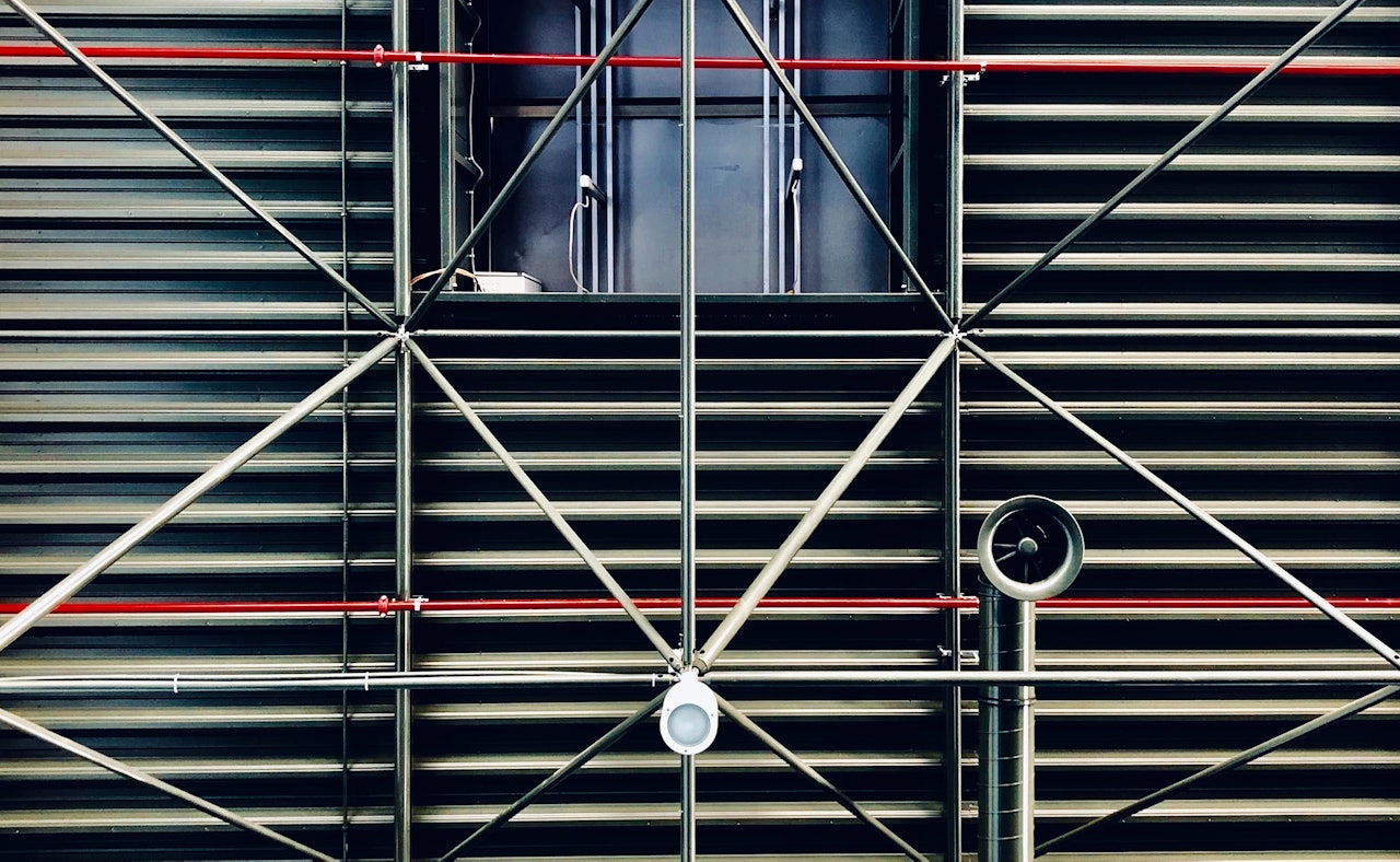 Warehouse ceiling roof structure
